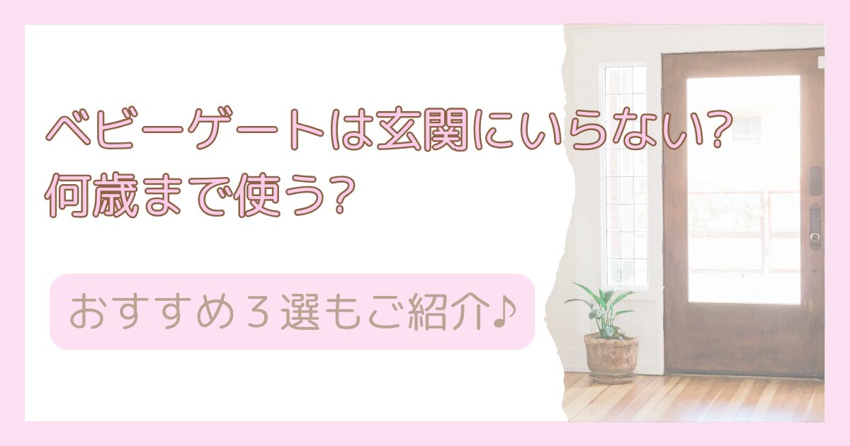 ベビーゲートは玄関にいらない?何歳まで使う?おすすめ3選もご紹介