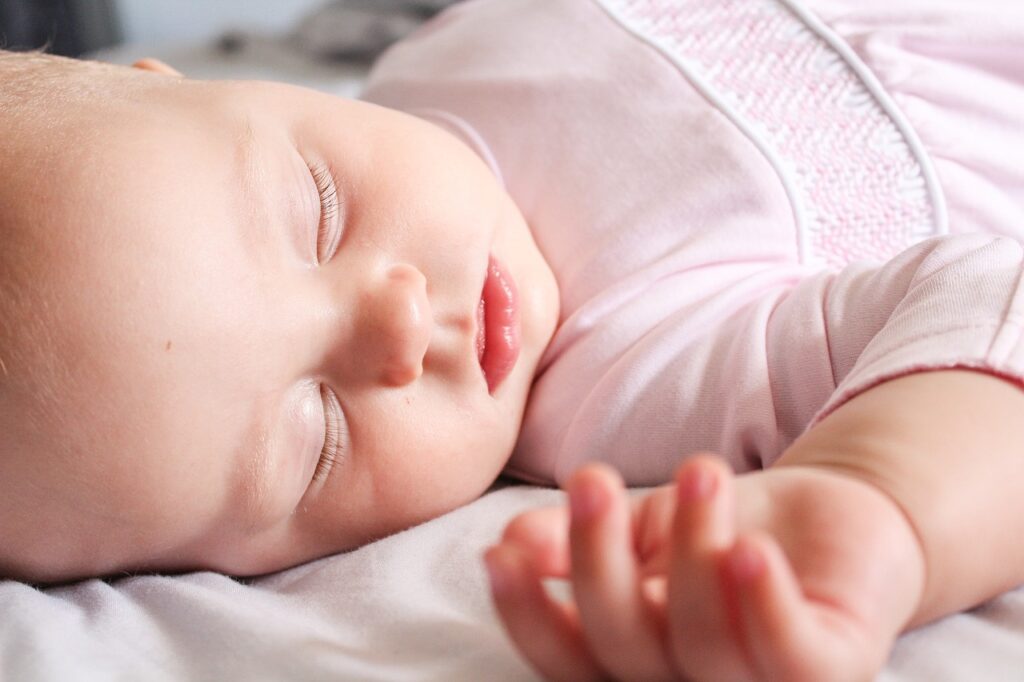 Baby, Newborn, Bed image.