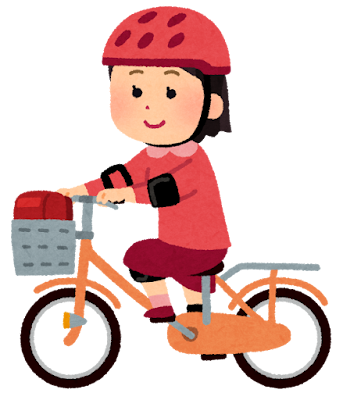 自転車に乗る子ども
