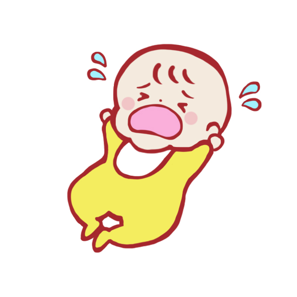 泣いている赤ちゃん