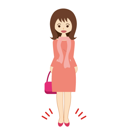 靴を履いた女性