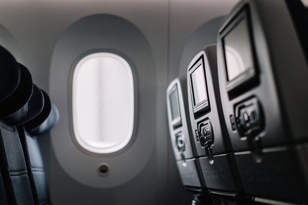 飛行機の座席