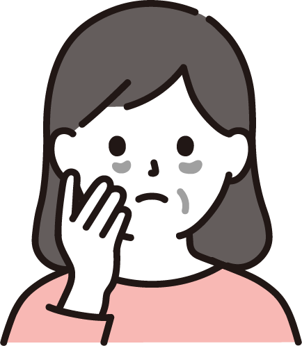 シワで悩む女性