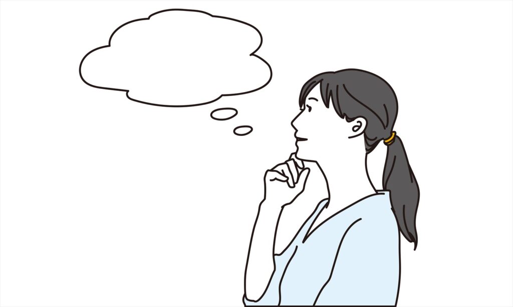 考える 女性