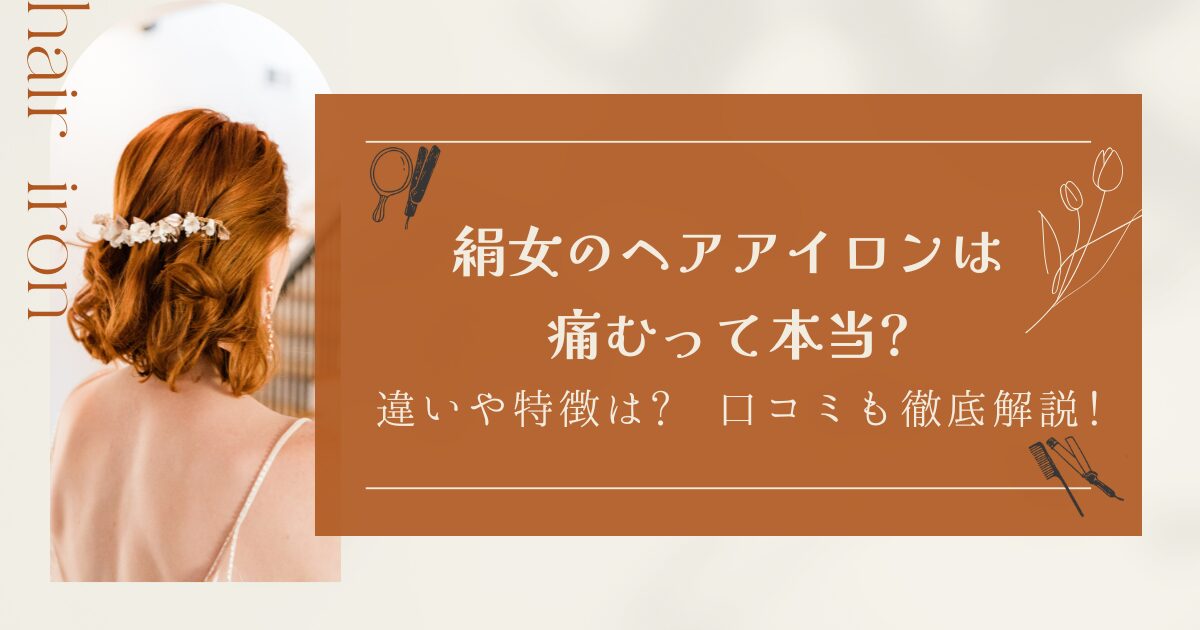 絹女のヘアアイロンは痛む？のアイキャッチ画像