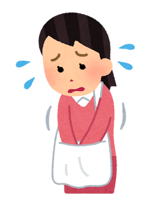 中身を探す女性