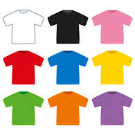 色とりどりのTシャツ