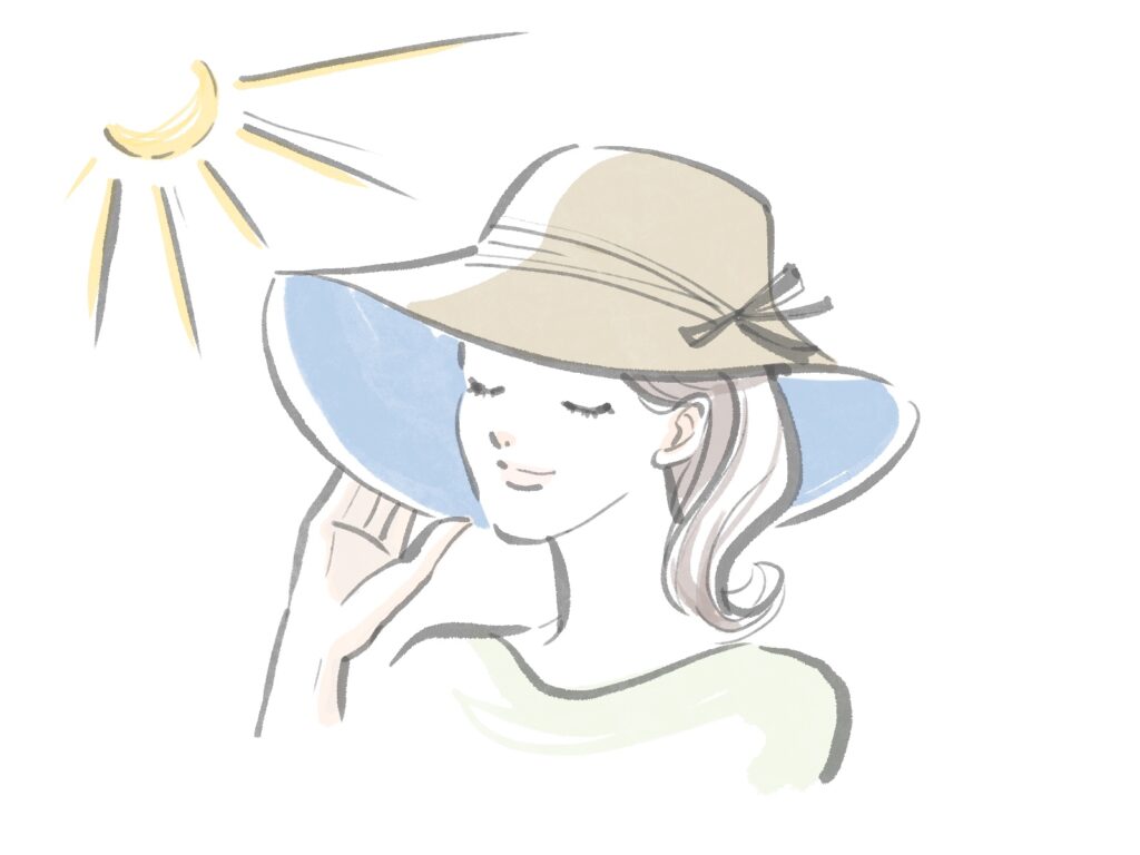 女性　帽子