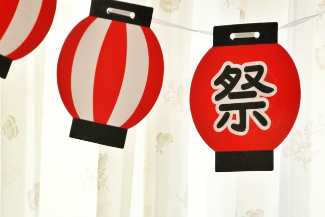 おうち夏祭り 提灯 飾り