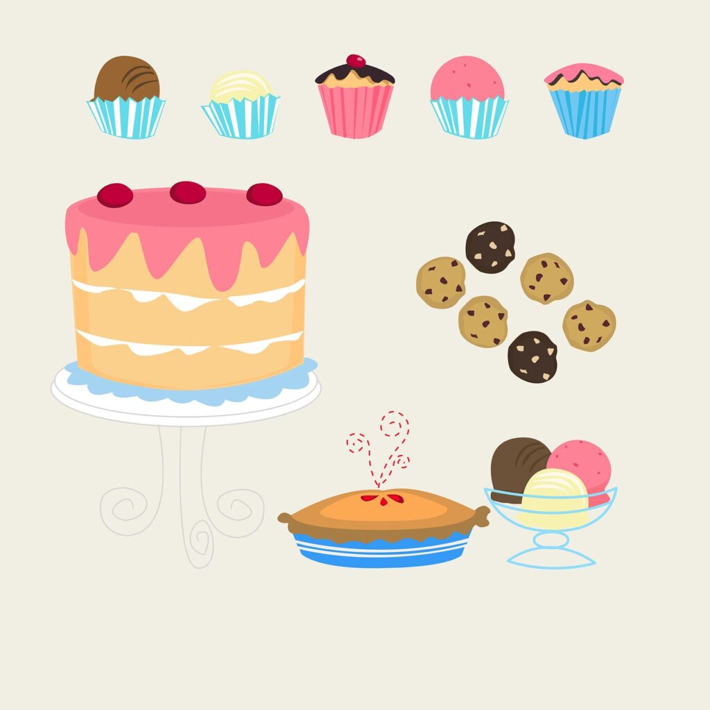 ケーキ ビスケット タルト