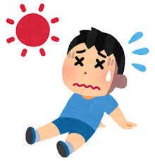 夏バテする男の子