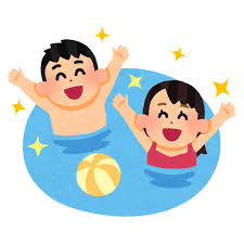 水遊びをする子供