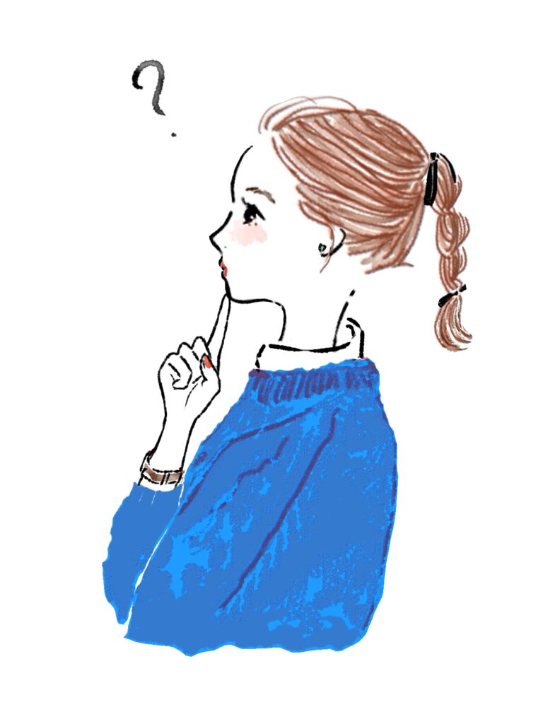 女の子　考える