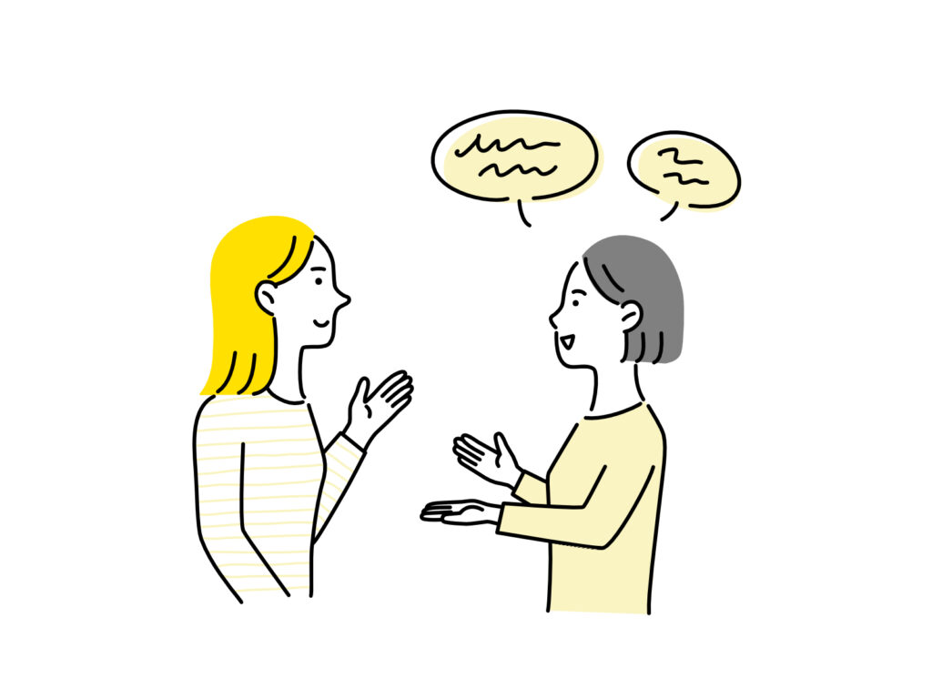 女性　会話