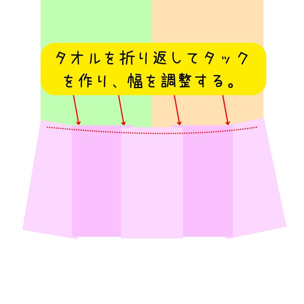 湯上がりワンピースの縫い方3