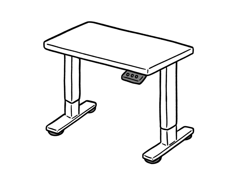 昇降デスクのイラスト