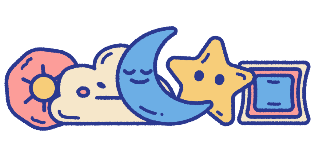 枕 月 星