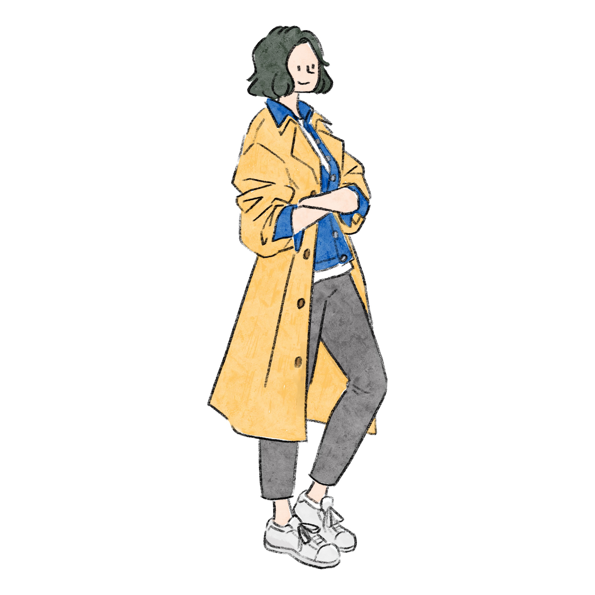 キレイめファッションの女性