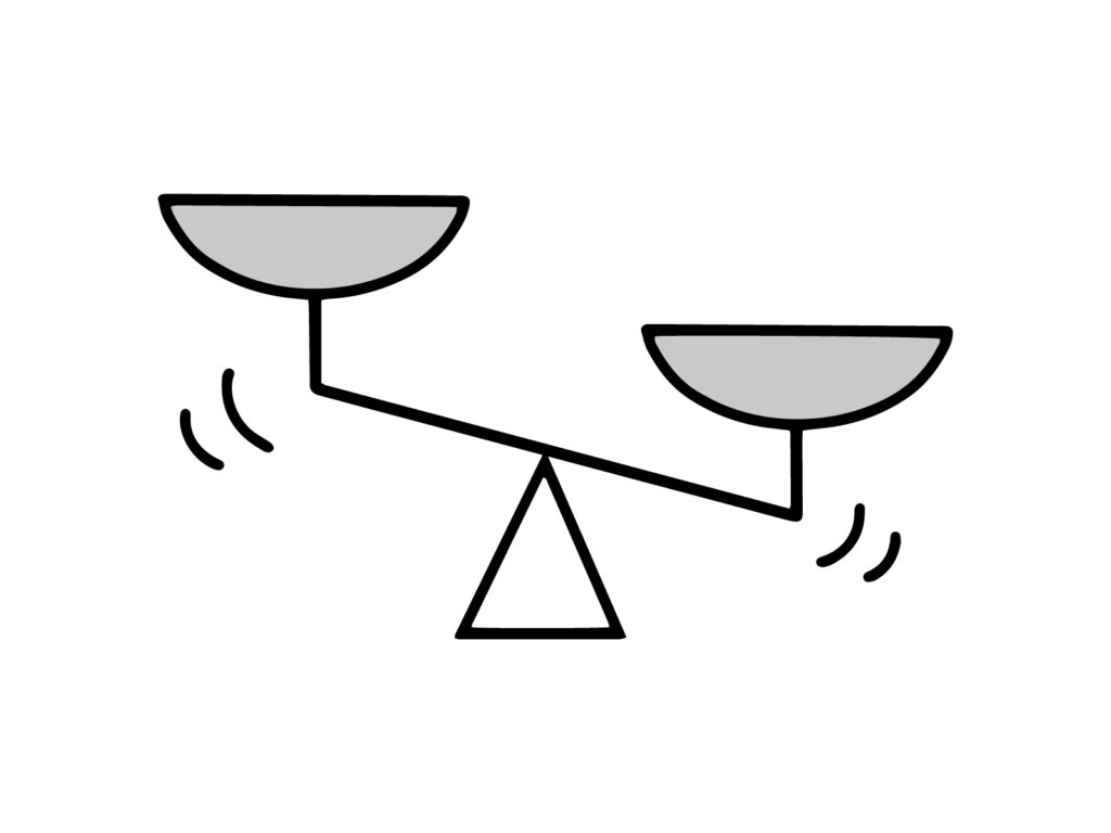 天秤のイラスト