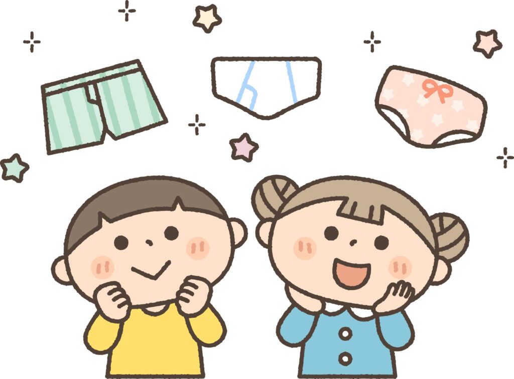 パンツに憧れる子ども
