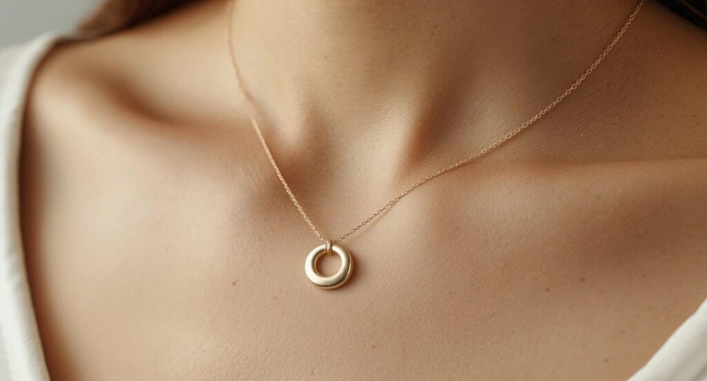 ゴールドのネックレス