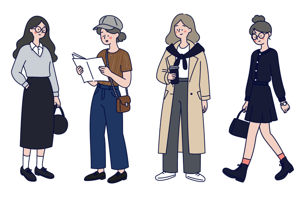 おしゃれ女子のコーデ
