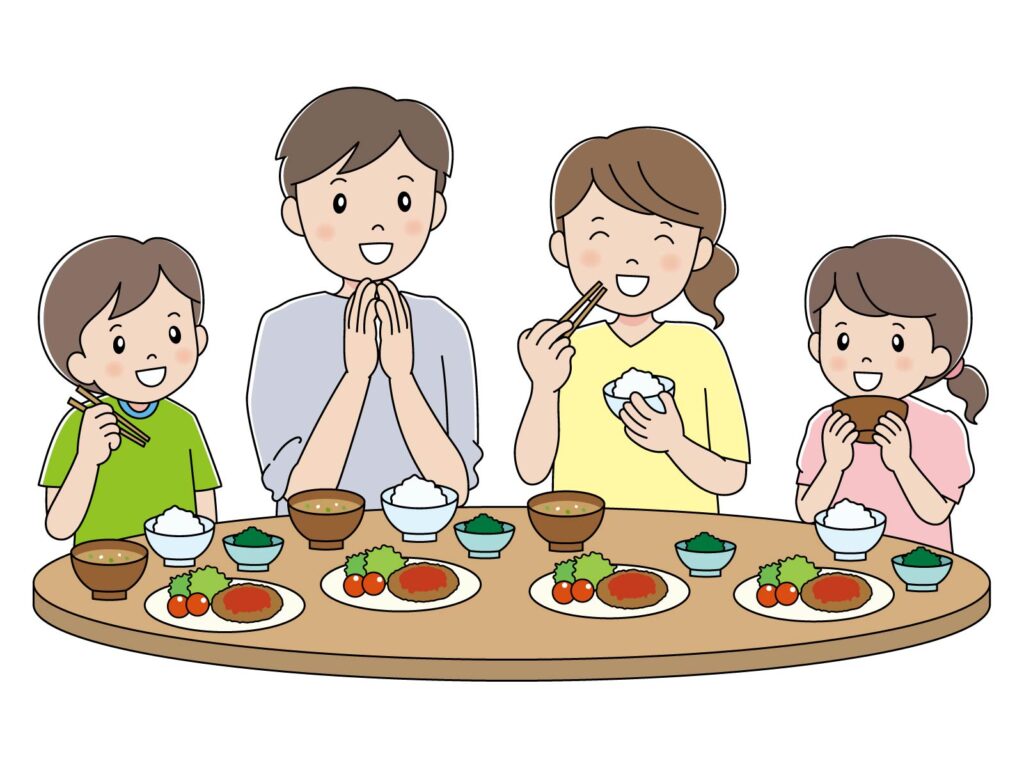 家族で食事