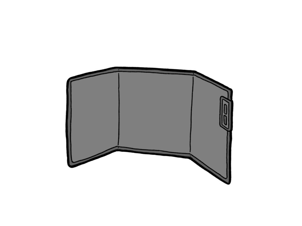 3面タイプのパネルヒーター