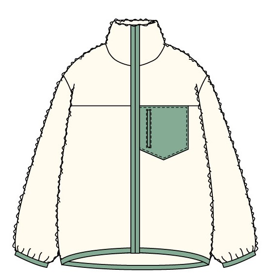 ボアジャケットのイラスト