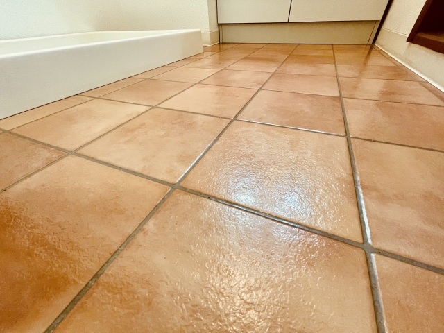 クッションフロア　テラコッタ　タイル