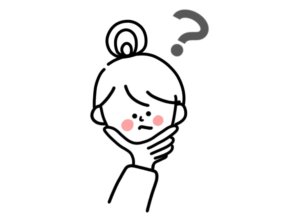 疑問を抱く女性