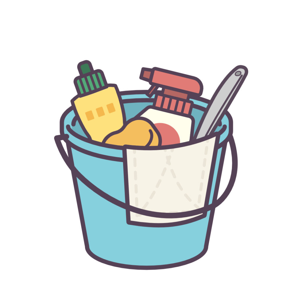 掃除道具とバケツ