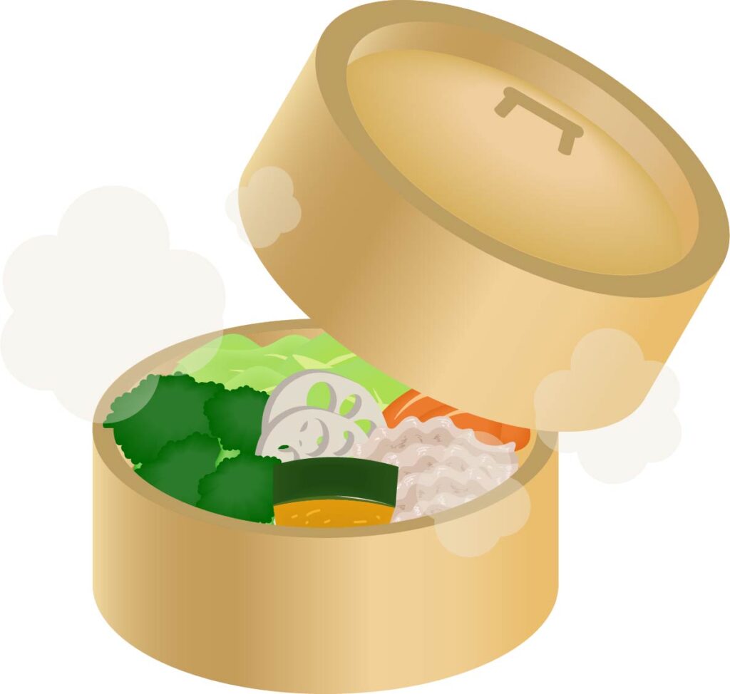 せいろ蒸しで野菜