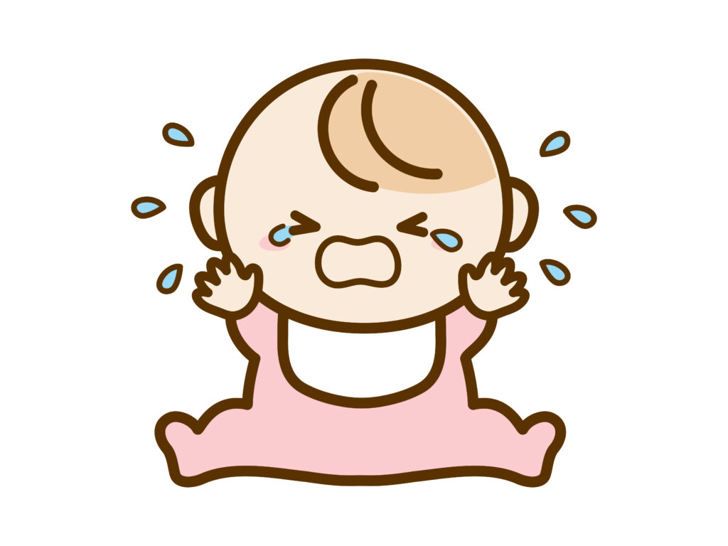 泣いている赤ちゃん