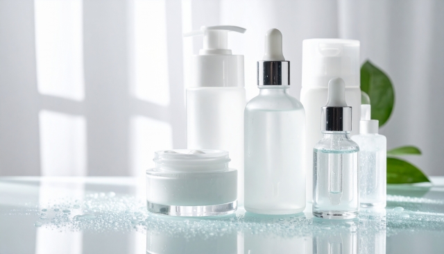 シンプルなスキンケアアイテム