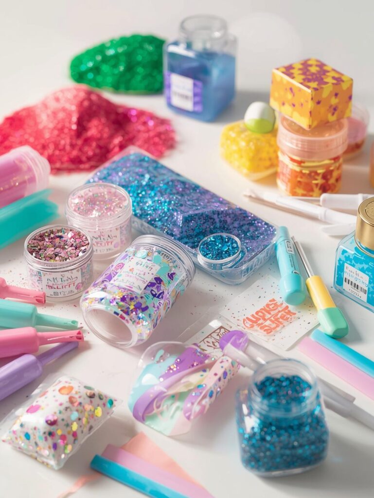 キラキラのスライムキット