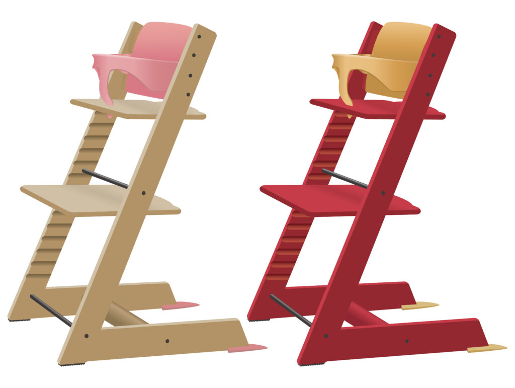 ガード付きのベビーチェア