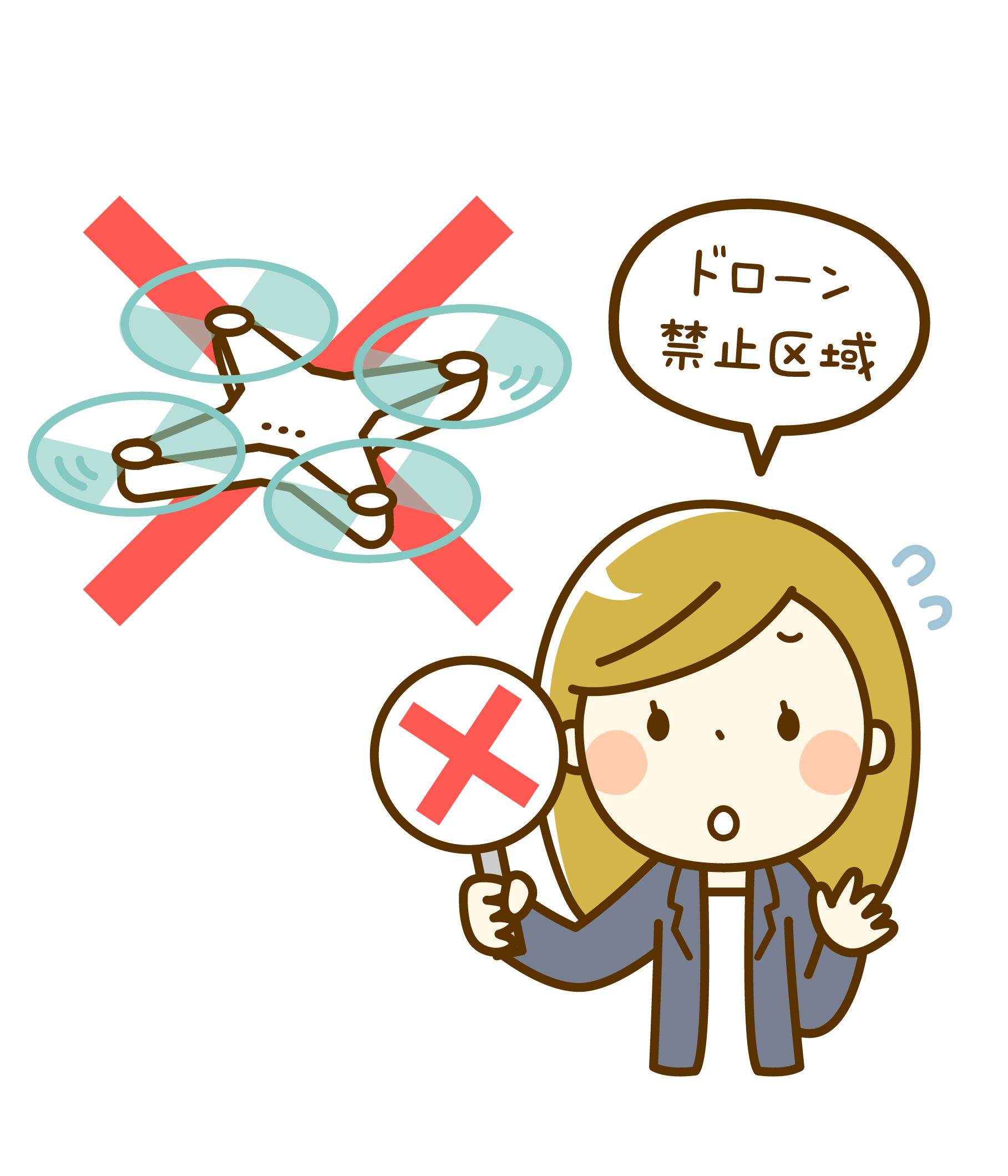 ドローンの禁止区域