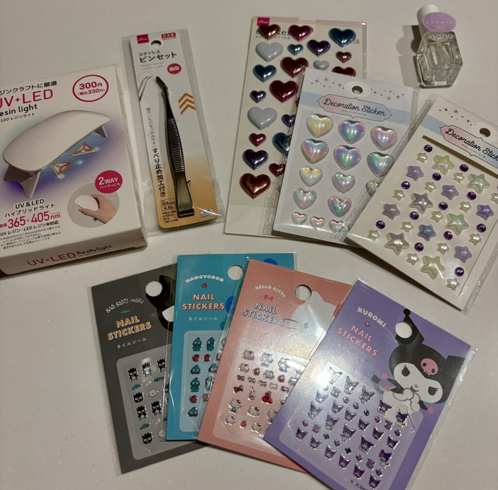 クッションシール×ネイルシール　準備物