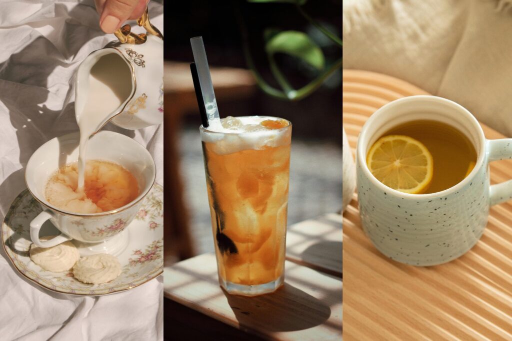 ミルクティーとアイスティーとレモンティー