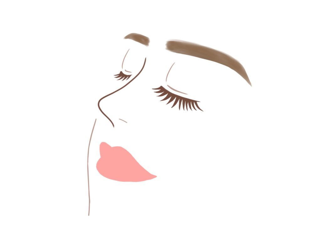 女性のきれいな横顔