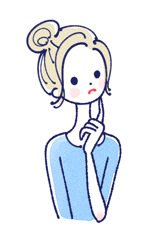 疑問を抱く女性