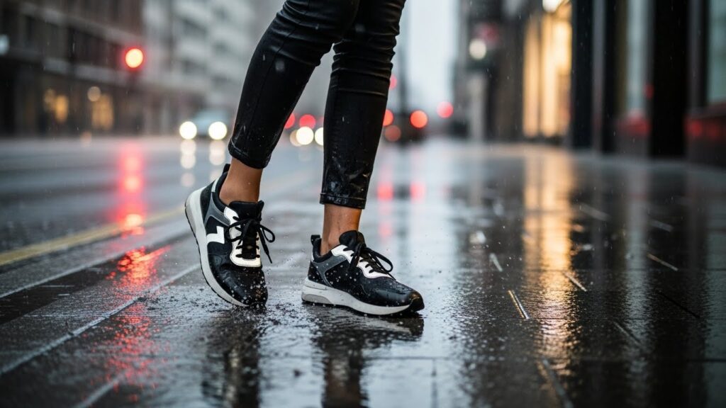 雨の日　スニーカー