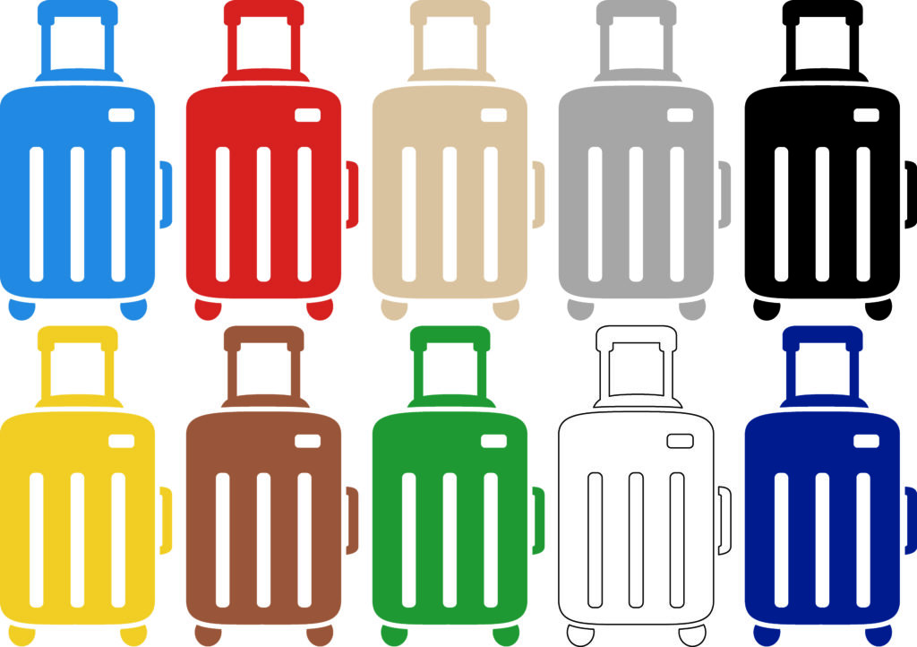 カラフルなスーツケース