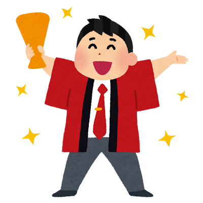 ハッピを着た男性