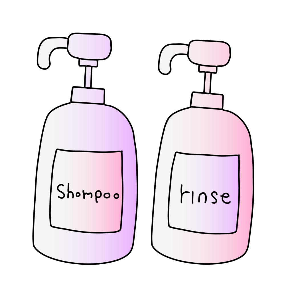 シャンプーとリンス