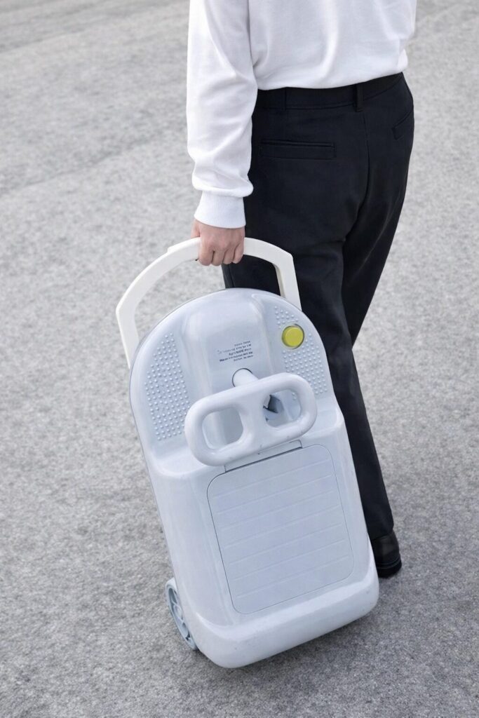 クリーンキッズカーを運ぶ様子