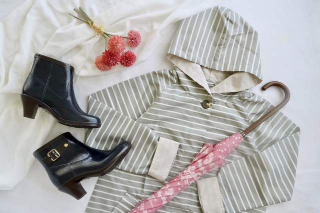 ママ用レインコートと傘