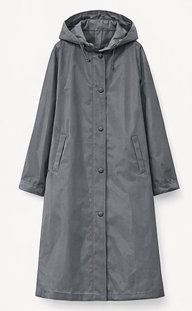 ママ用レインコートのコートタイプ