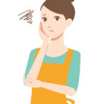 悩んでいるママ